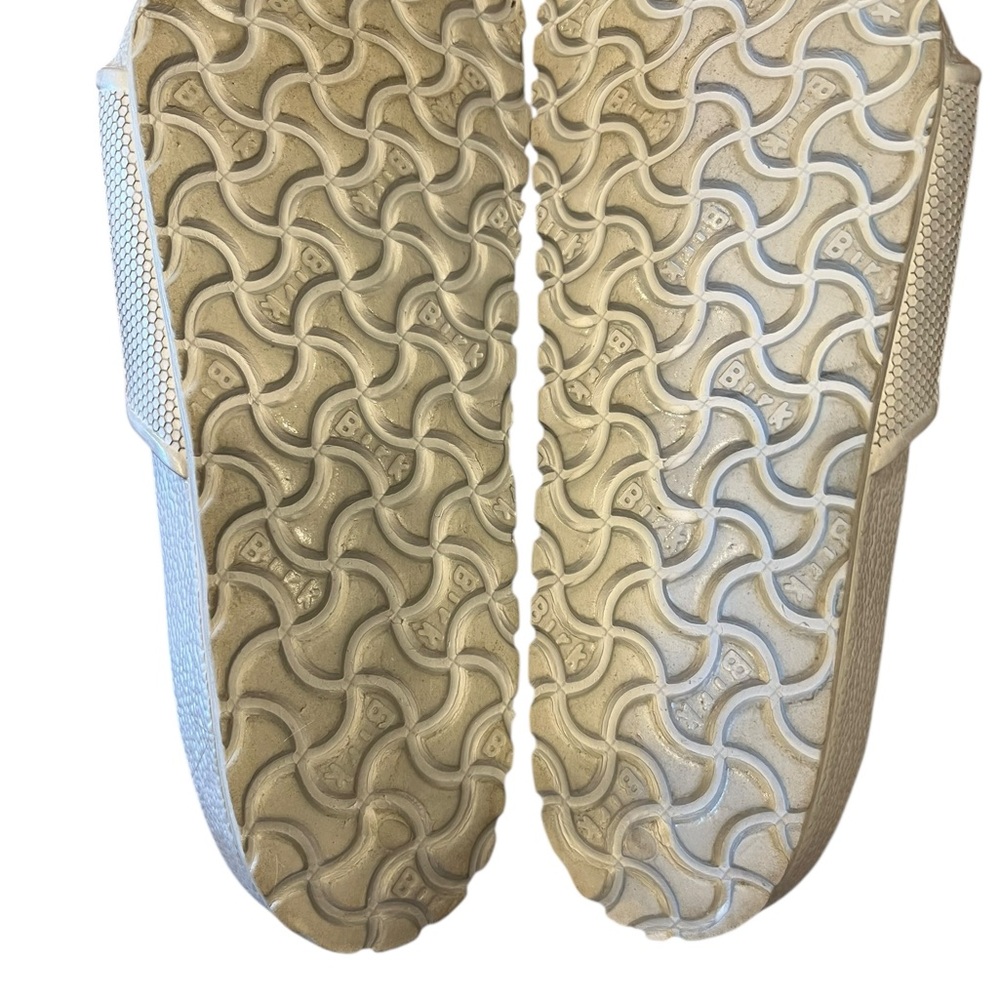 Birkenstock Silver Slide Sandals - Picture 6 of 6